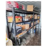Metal shelving unit
