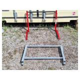Pair of wall mount tire racks