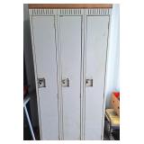 3 unit locker. 36" l x 19" w x 74" h