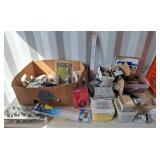 Handyman lot!! Electrical boxes, screws, rets,