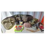 Bbs, target, camo vest, mask, gun case, football,