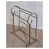 Brass quilt rack