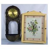 Pair of Wall Clocks - Tallest is 22"H