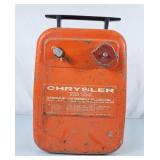 Vintage Chrysler Tote Tank - Metal Gas Tank