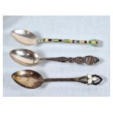 Trio of Sterling Spoons