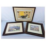 Trio of Hunting Themed Prints - Largest is