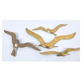 Vintage "Birds in Flight" Brass Wall Decor
