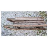 Wooden sleigh. 48" l x 18" w