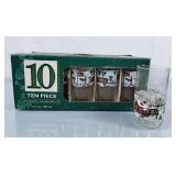 Vintage Libbey Winter Themed Glassware Set - New