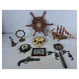 Assortment of Ocean/Sailing Themed Items.
