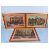 Trio of John Charles Maggs Framed Prints -