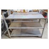 Metal storage shelf