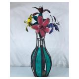 Funky Metal Flower Art - 35"H