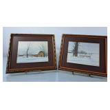 James Bessey Framed Farm Prints "December Morning"
