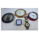 Assortment of Clocks. Champion See Through,