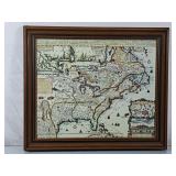 1719 Carte de la Nouvelle France Map Print -