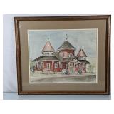 Ariel Lyons "Petrolia Library" Framed Print -