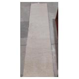 Shag runner rug cream-colored -93"lï¿½24w