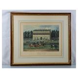 J. Pollard Aquatint British Horse Racing Plate 1