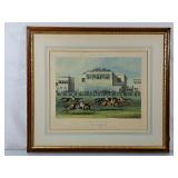 Beautiful J. Pollard Aquatint "Ascot Grand