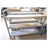 Metal storage shelf