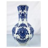 Beautiful Blauw Delft Ceramic Vase - 17"H