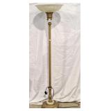 64" high elegant floor lamp with exquisite shade