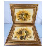 Pair of S. Snyder Oil on Canvas Impressionistic