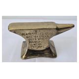 Miniature Brass Anvil