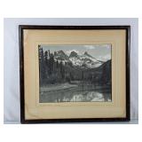 Vintage "Three Sisters at Canmore Alberta" Framed