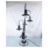 Vintage Chrome Waterfall Table Lamp - 35"H
