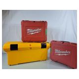 Rubbermaid Plastic Tool Box & Empty Milwaukee