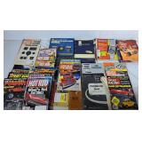 Variety of Vintage Vehicle Books and Magazines.