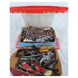 Assortment of Tools. Wrenches, Files, Clamps,