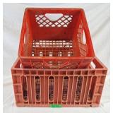 Pair of Vintage Plastic Crates