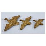Solid Brass Wall Hanging Ducks