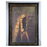 Max Jaffe "The Bookworm" Print - 25"Wx36"H
