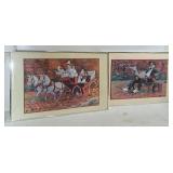 Pair of lovely prints -  contemplative sad