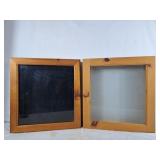 Pair of Glass Door Display Cabinets 20" X 21"