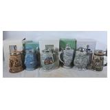 Assortment of Avon and Millennium Ceramic Steins
