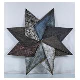 Stamped Metal Star Wall Art
