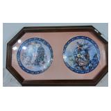 Framed Collectable Plates By Lena Liu