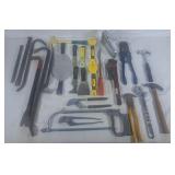 Variety of Handtools- Bolt Cutters, Crowbar,