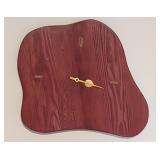 Freeform wooden wall clock
