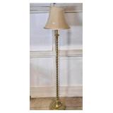 Contemporary Brass Barley-Twist Floor 57"h