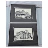 James Marshall Medicine Hat Ink Drawing Prints -