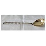 Russia Soviet Gold Wash Silver 5.5" Egg Spoon