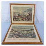 Vintage War Prints "Battle of Queenston Heights"