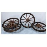 Vintage Thayer Wood Spoke Wheels x4