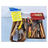 Hammers, Screwdrivers, Trowels, Stapler,